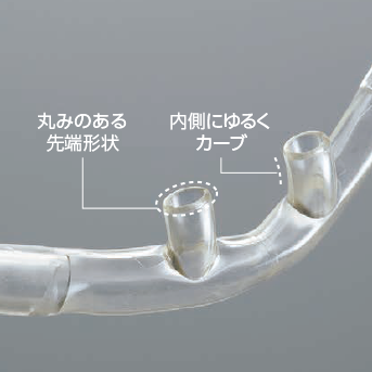 挿入時の痛みに配慮